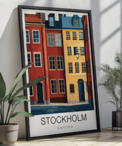 Stockholm Travel Poster – Gamla Stan