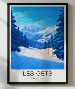 Les Gets Travel Poster