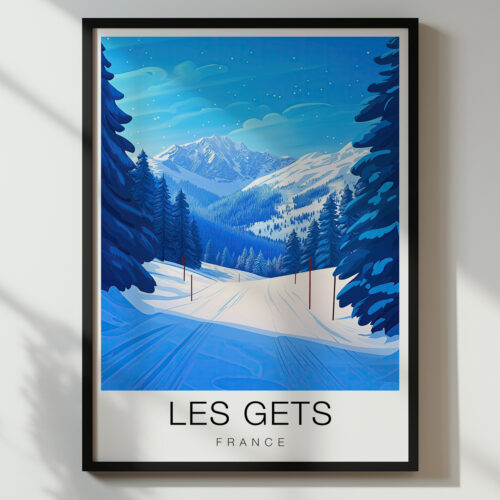 Les Gets Travel Poster