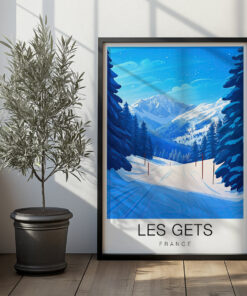 Les Gets Travel Poster