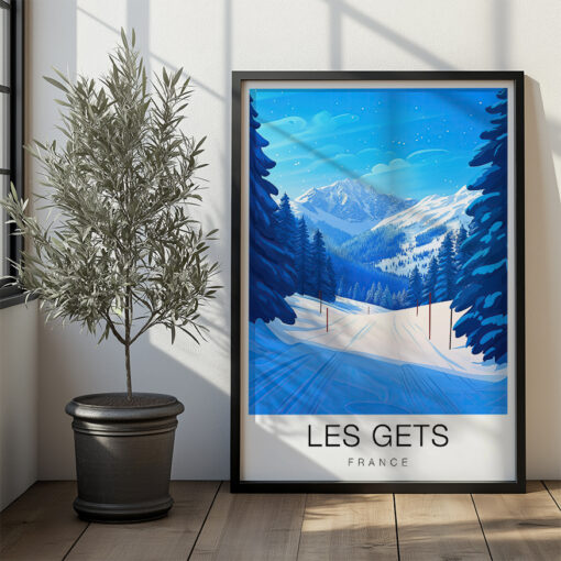 Les Gets Travel Poster