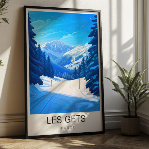 Les Gets Travel Poster