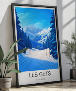 Les Gets Travel Poster