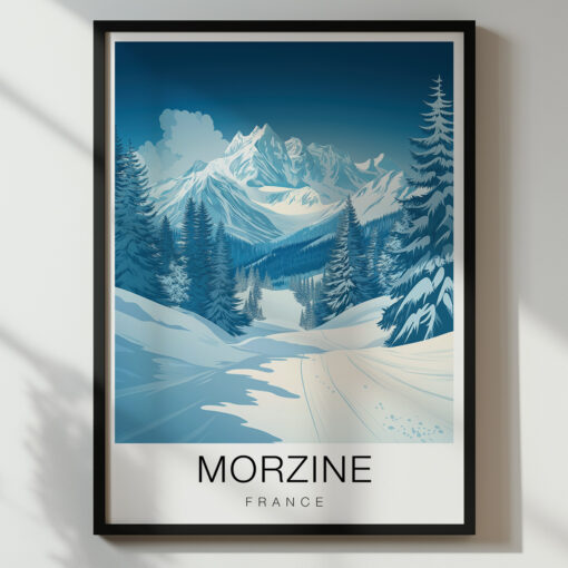 Morzine Travel Poster - Winter