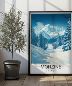 Morzine Travel Poster – Winter