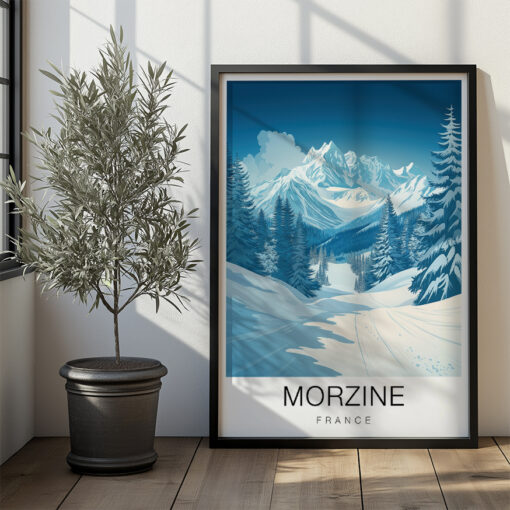 Morzine Travel Poster – Winter