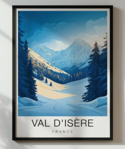 Val d'Isère Travel Poster