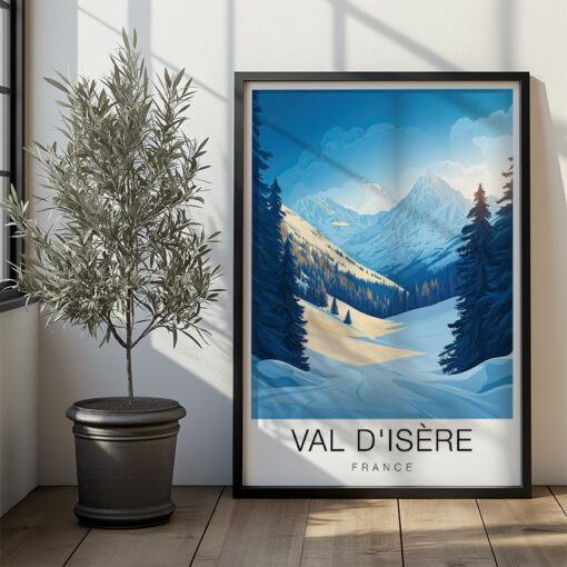 Val d'Isère Travel Poster