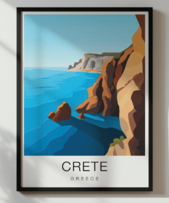 Crete Travel Poster