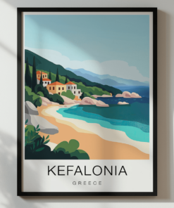 Kefalonia Travel Poster