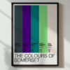 The Colours Of Somerset Poster - Colour Palette