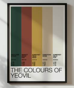 The Colours Of Yeovil – Colour Palette Poster