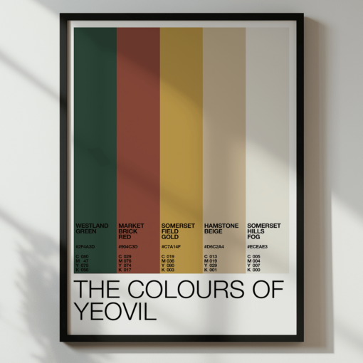 The Colours Of Yeovil – Colour Palette Poster