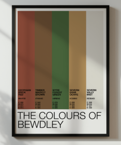 The Colours Of Bewdley – Colour Palette Poster