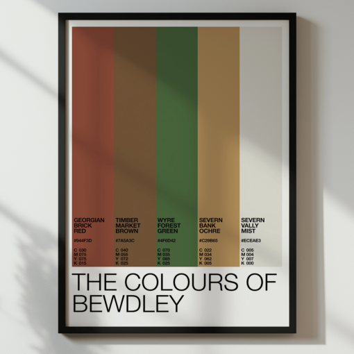 The Colours Of Bewdley – Colour Palette Poster