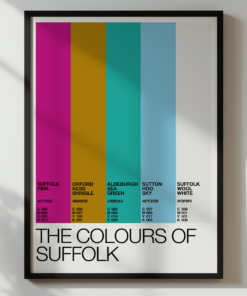 The Colours Of Suffolk – Colour Palette Poster