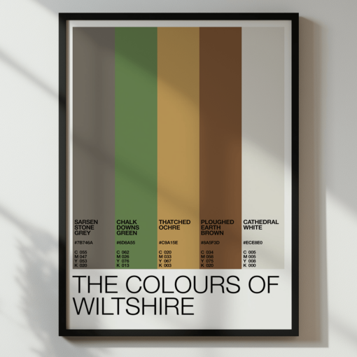 The Colours Of Wiltshire – Colour Palette Poster