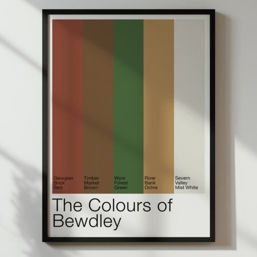 The Colours Of Bewdley – Colour Palette Poster