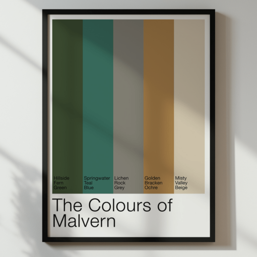 The Colours Of Malvern – Colour Palette Poster