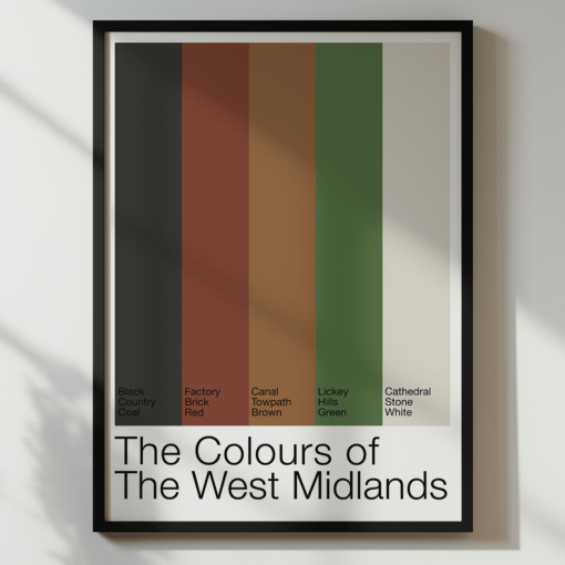 The Colours Of West Midlands – Colour Palette Poster